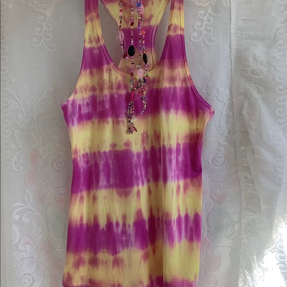 Tie-Dye New Racerback Tank Top.